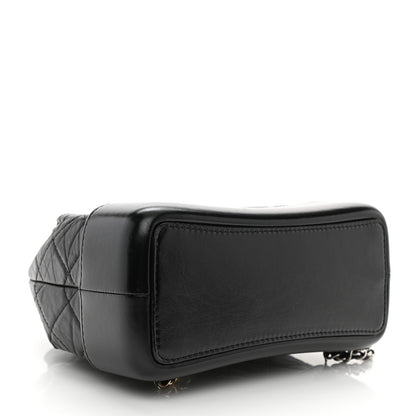 Chanel Aged Calfskin Quilted Small Gabrielle Backpack Black 4 of 11
