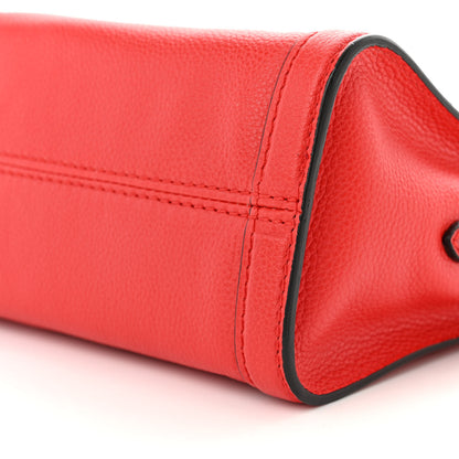 Alexander McQueen Pebbled Calfskin Mini Padlock Tote Red 10 of 11