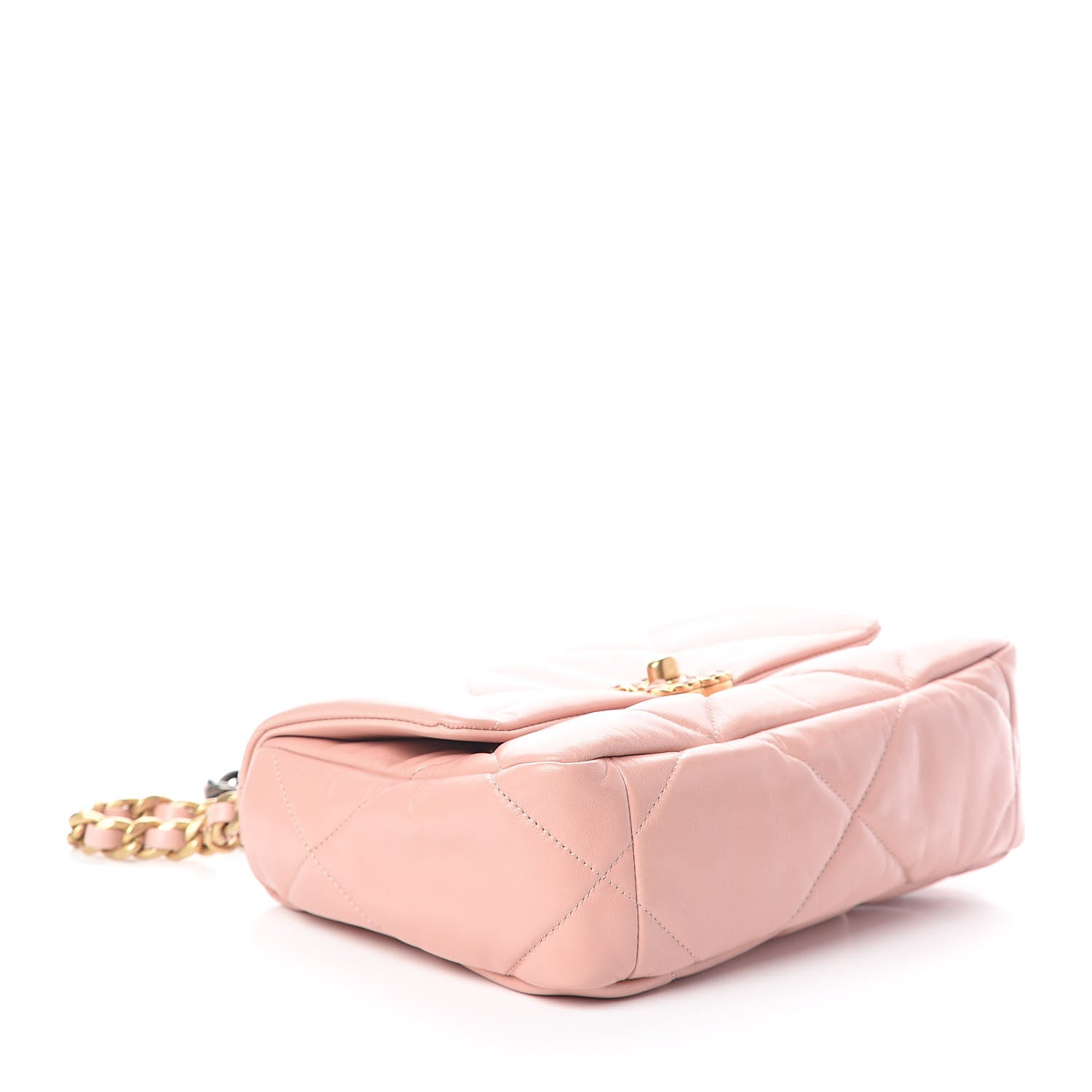Chanel Goatskin Quilted Medium 19 Flap Light Pink 4 of 11
