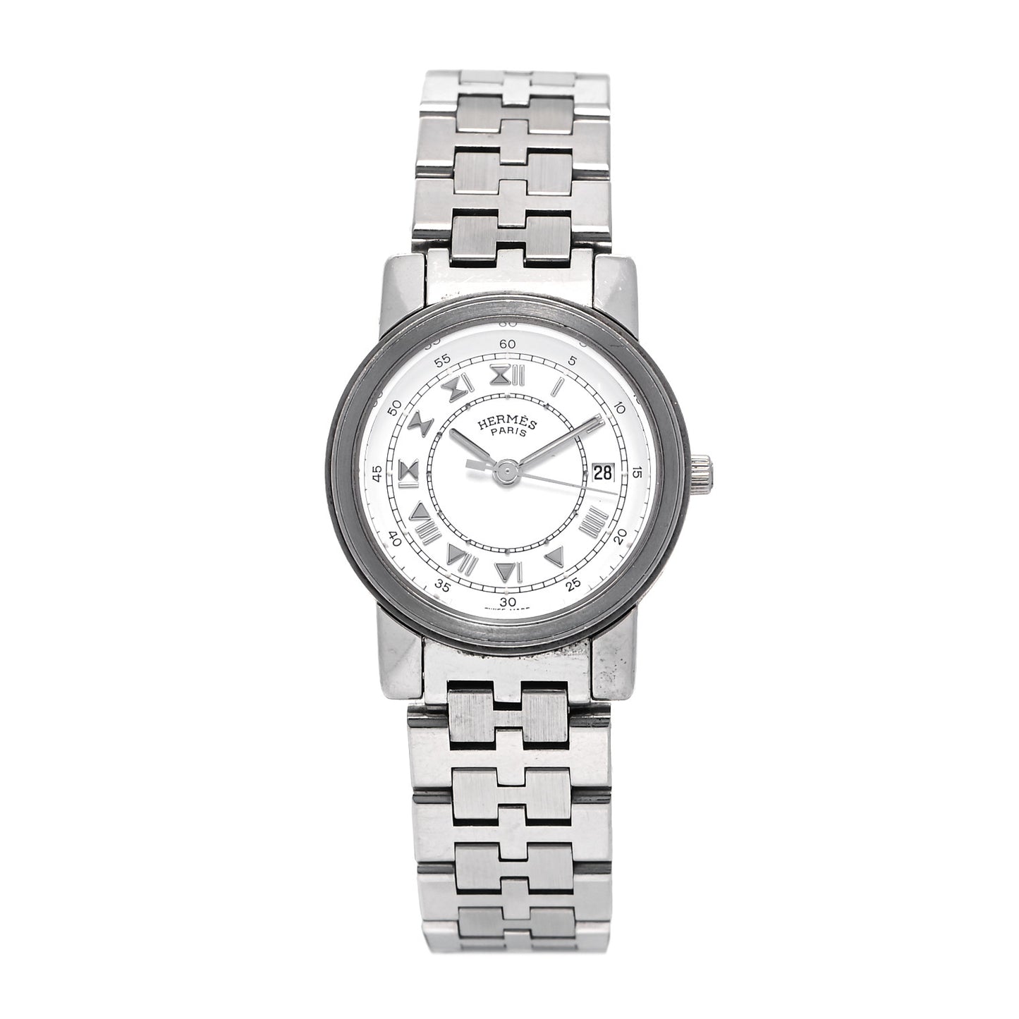 Stainless Steel 26mm Clipper Roman Quartz Watch