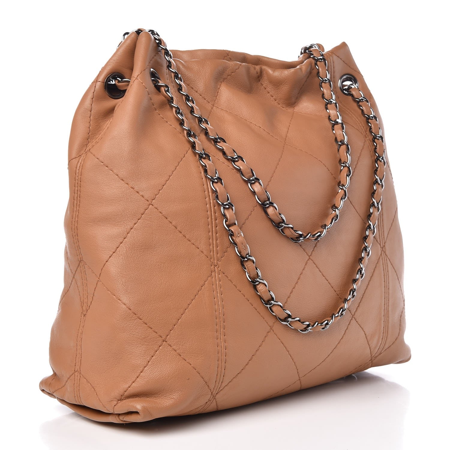 Chanel Lambskin Soft Touch Shoulder Bag Camel 4 of 10