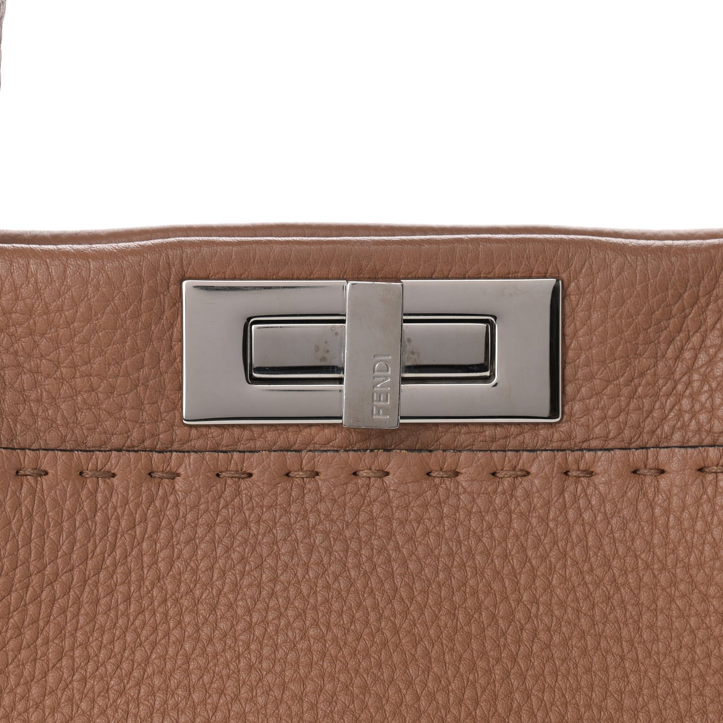 Cuoio Romano Selleria Bi-Color Medium Peekaboo Iconic Satchel Mou Deserto