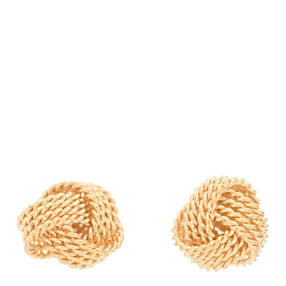 Tiffany 18K Yellow Gold Twist Knot Earrings 1 of 7