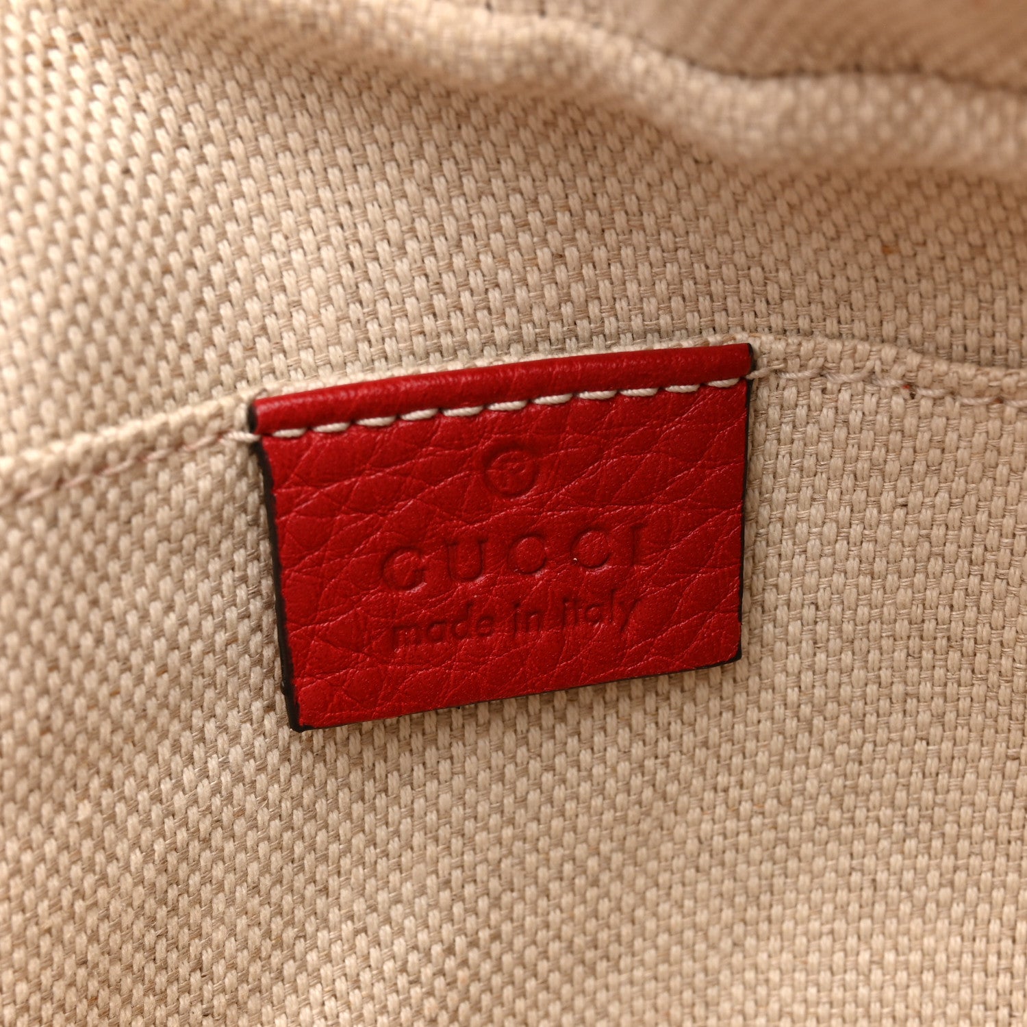 Gucci Pebbled Calfskin Small Soho Disco Bag Vibrant Red 6 of 12