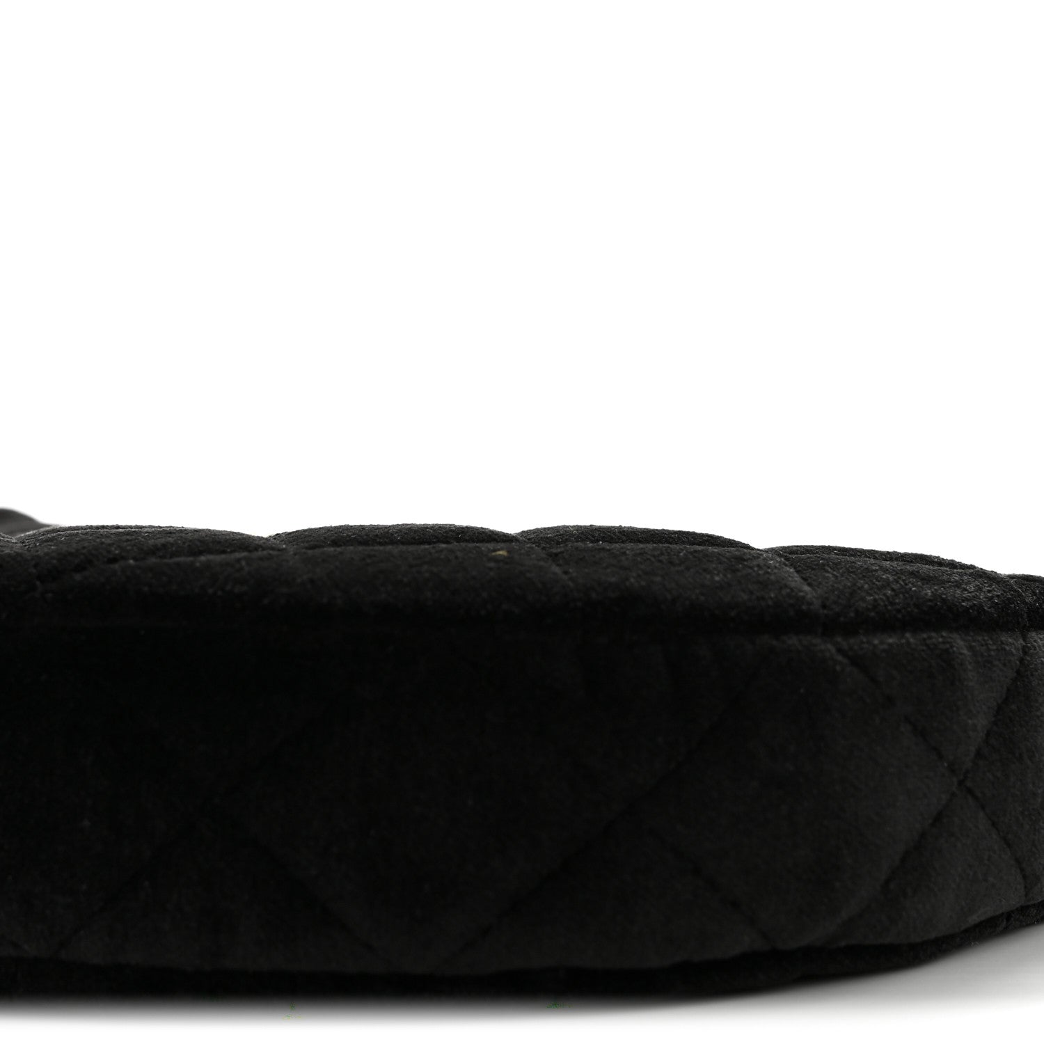 Chanel Velvet Crystal Quilted Chain Hobo Black 10 of 12