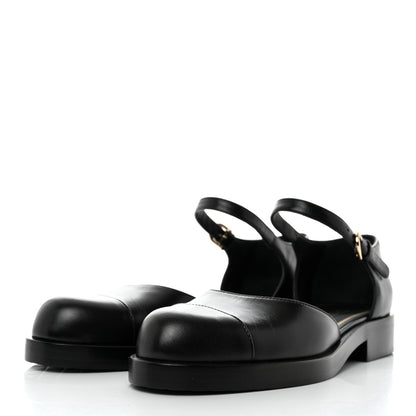 Chanel Shiny Goatskin Mary Jane Flats 38.5 Black 3 of 9
