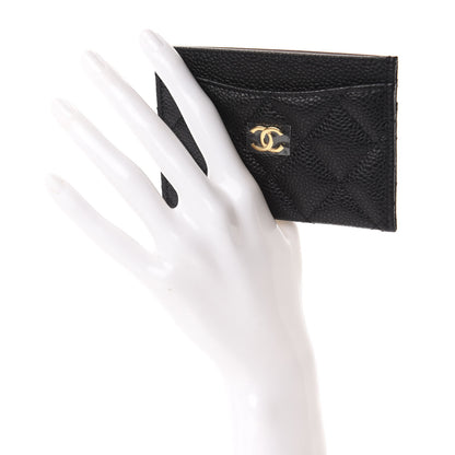 Chanel Caviar Quilted Flap Card Holder Black 2 of 9