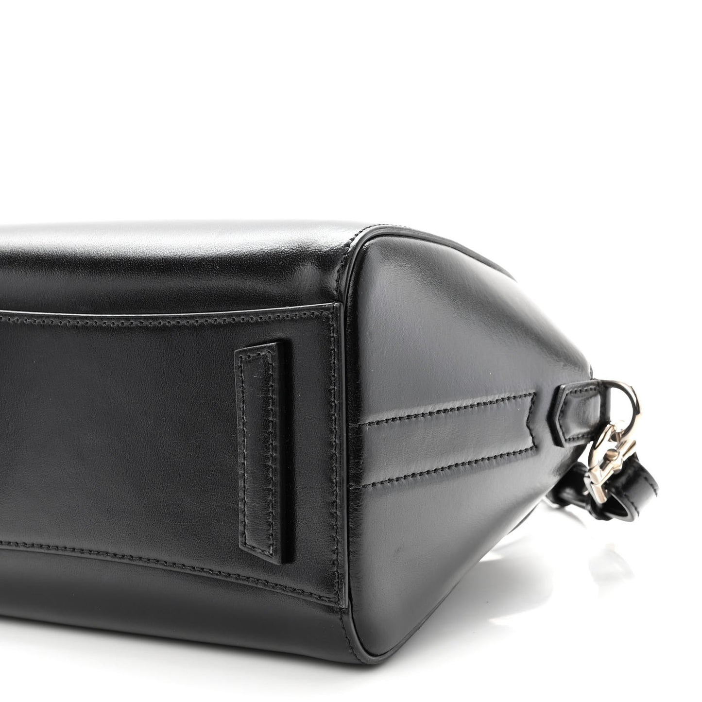 Shiny Lord Calfskin Mini Antigona Black