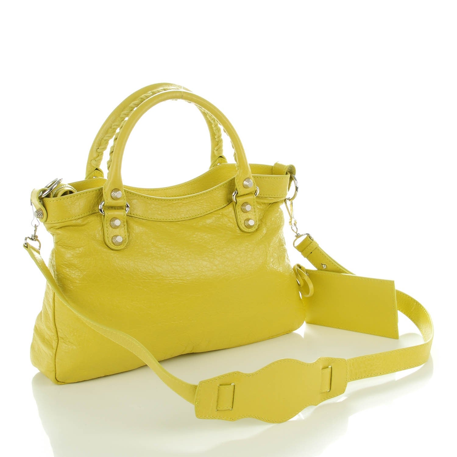 Balenciaga Agneau Giant 12 Silver Hardware Town Jaune Poussin 3 of 8
