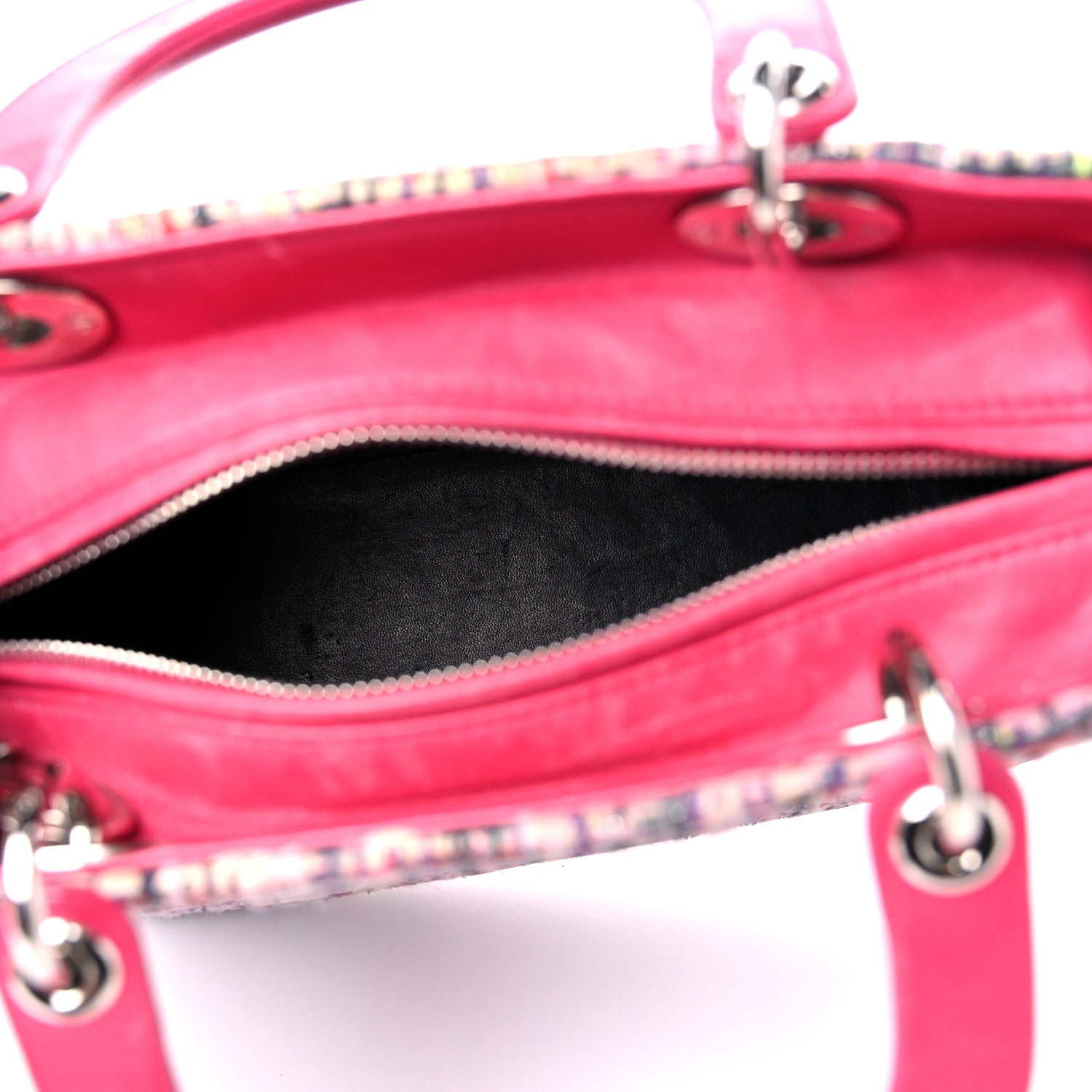 Christian Dior Tweed Medium Lady Dior Pink Multicolor 5 of 20