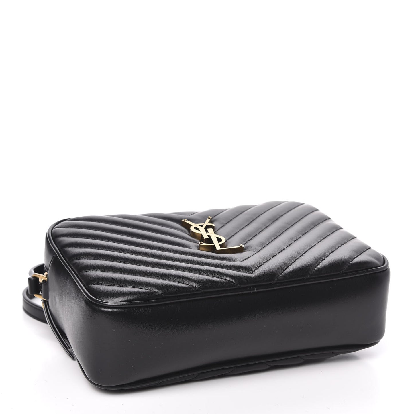 Calfskin Matelasse Monogram Lou Camera Bag Black