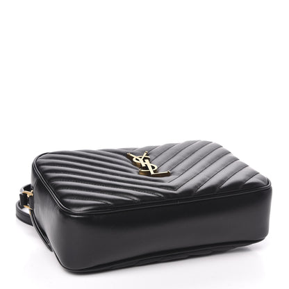 Saint Laurent Calfskin Matelasse Monogram Lou Camera Bag Black 4 of 10