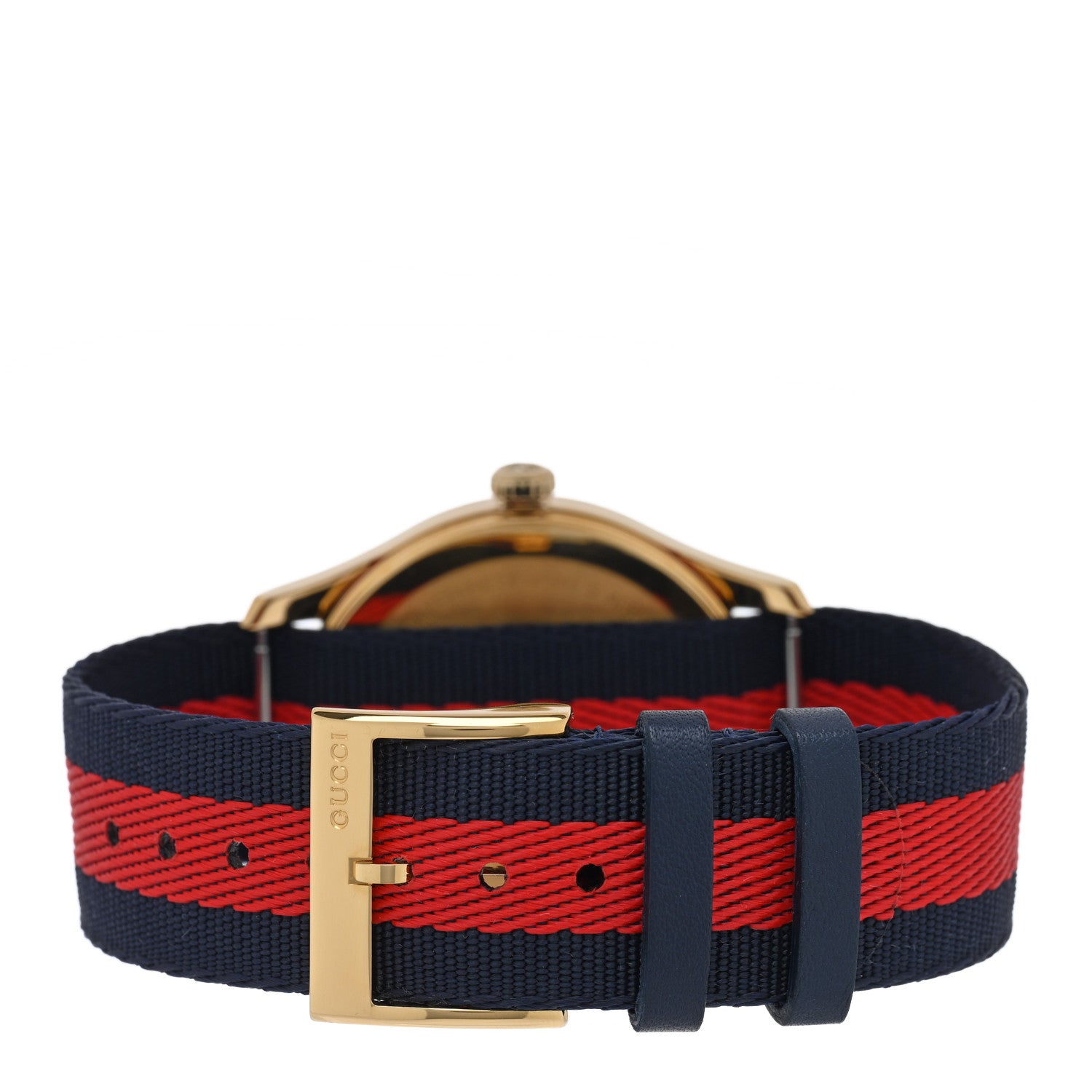 Gucci Stainless Steel Nylon 38mm Le Marche Des Merveilles Bee Quartz Watch Navy 3 of 5