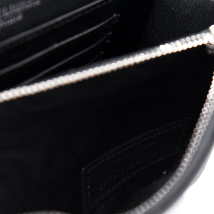 Saint Laurent Calfskin Lizard Embossed Monogram Kate Belt Bag Black 7 of 13