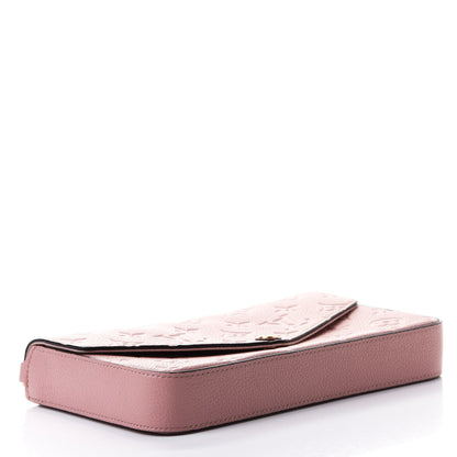 Louis Vuitton Empreinte Pochette Felicie Chain Wallet Rose Poudre 3 of 4