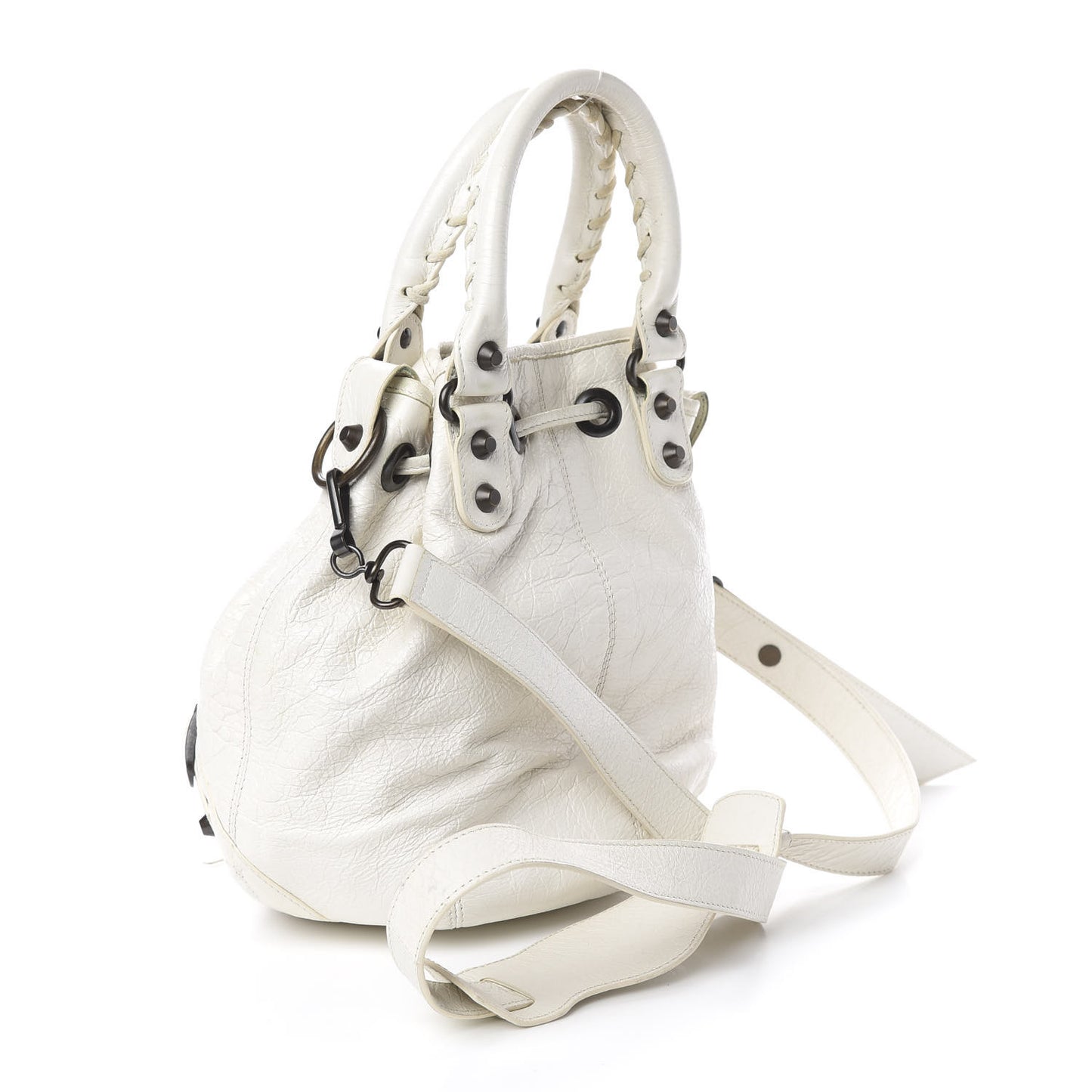 Agneau Classic Hardware Mini Pompon Ivory