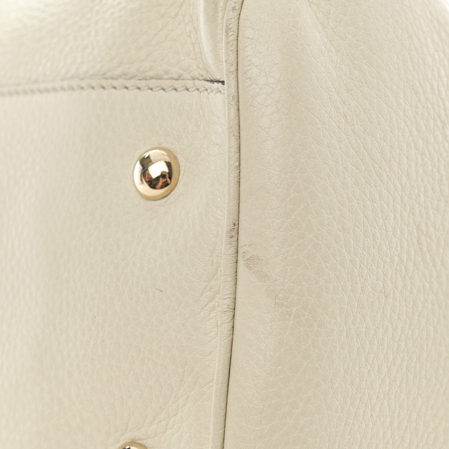 Gucci Calfskin Bamboo Medium Shopper Boston Mystic White 12 of 15