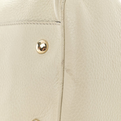 Gucci Calfskin Bamboo Medium Shopper Boston Mystic White 12 of 15