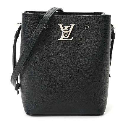 Louis Vuitton Calfskin Nano Lockme Bucket Black 1 of 8