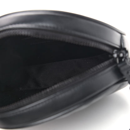 Saint Laurent Calfskin Matelasse Chevron Round Vinyle Camera Bag Black 5 of 9