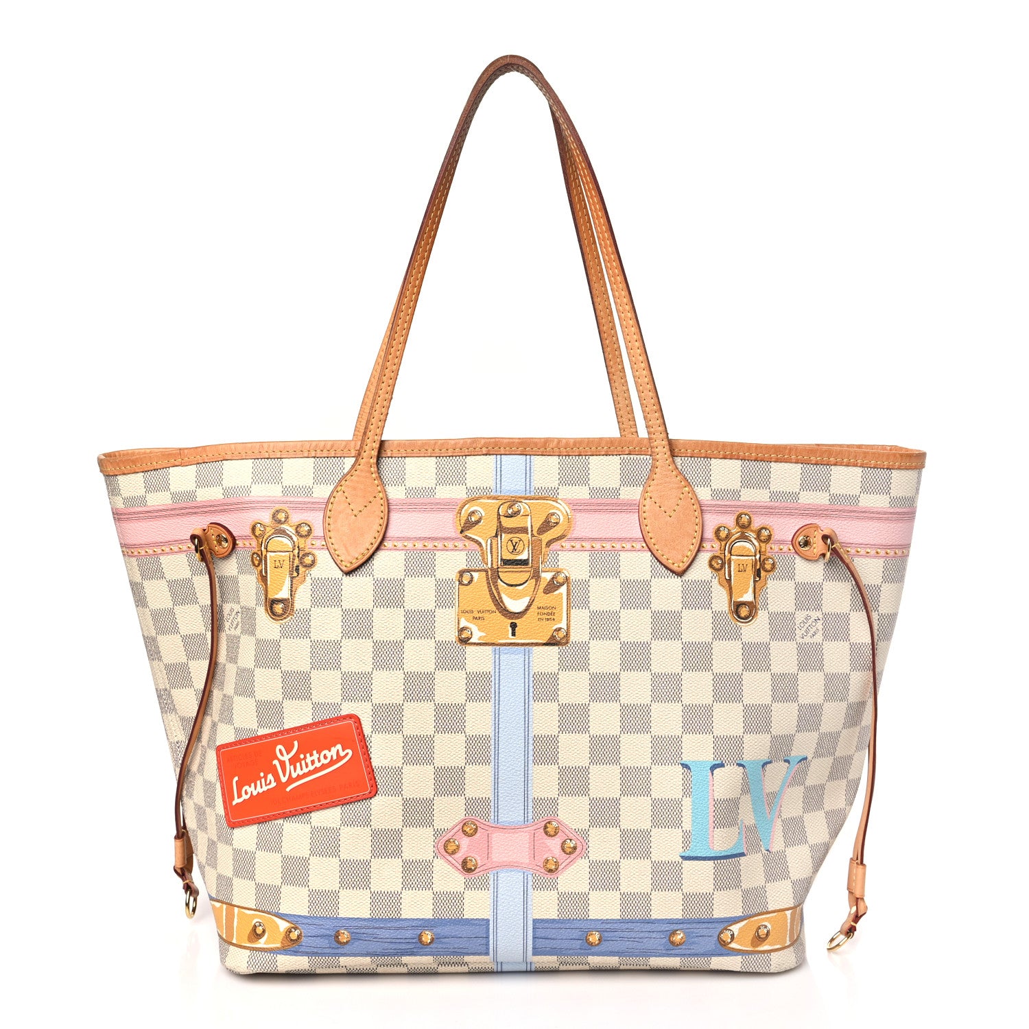 Louis Vuitton LOUIS VUITTON Damier Azur Summer Trunks Neo Neverfull MM 1 of 13