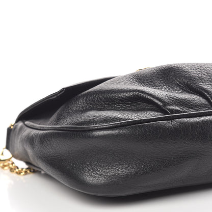Fendi Vitello Flamingo Fendista Pouchette Crossbody Black 8 of 10