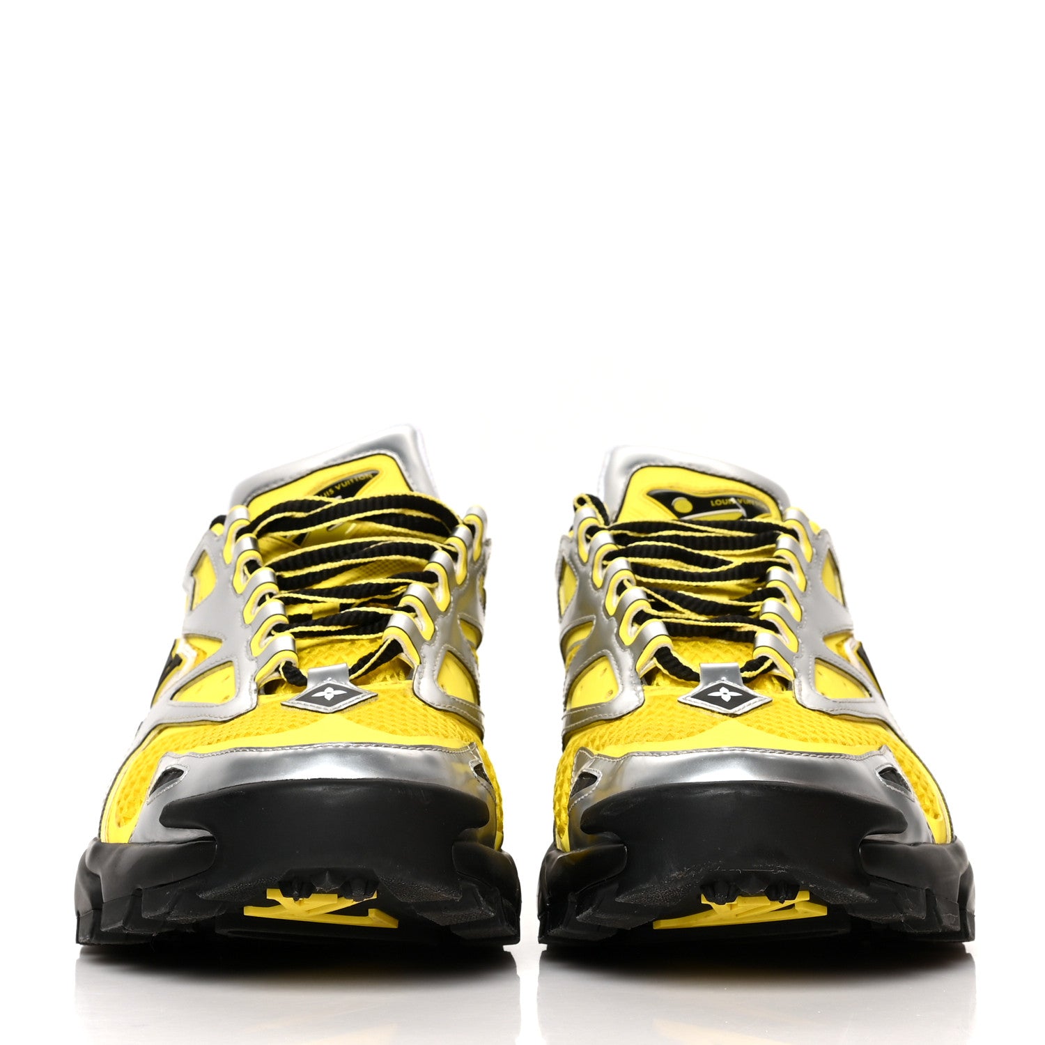 Louis Vuitton Mesh Suede Mens LV Runner Tatic Sneakers 9 Yellow 2 of 9