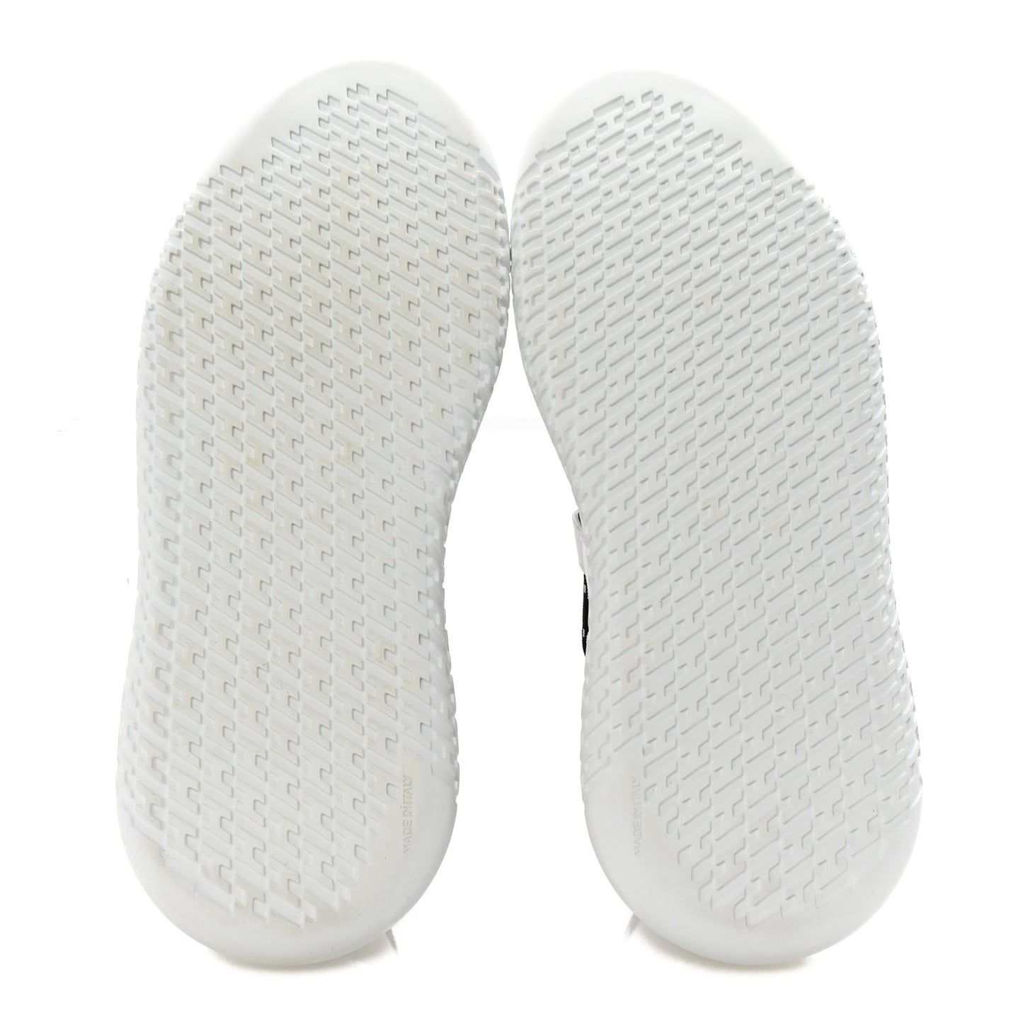 Technical Canvas Calfskin Womens Duel Sneakers 36.5 White Black