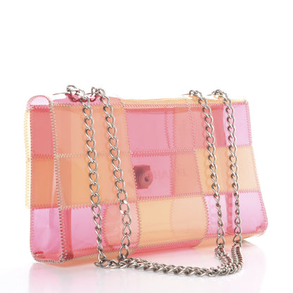 Chanel PVC Stitched Flap Beige Pink 4 of 11
