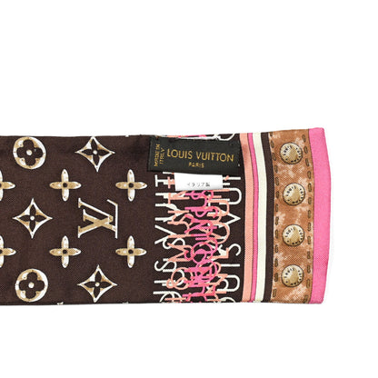 Louis Vuitton Silk Monogram Map Bandeau Cassis 2 of 3