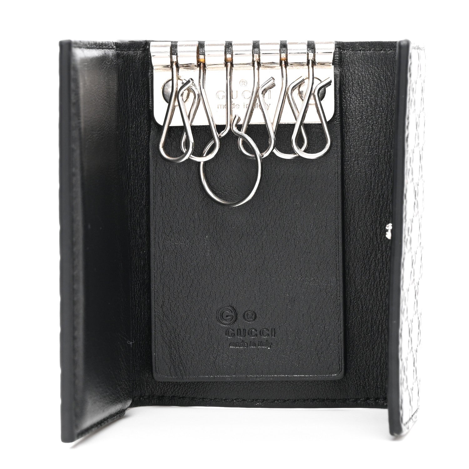 Gucci Guccissima 6 Key Holder Case Black 5 of 10
