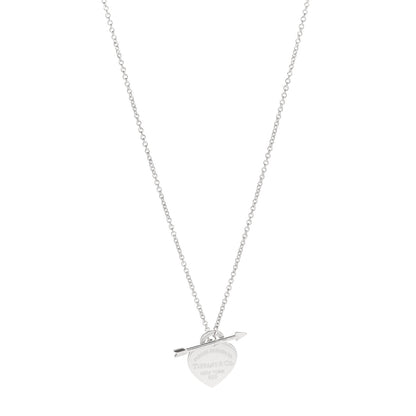 Tiffany Sterling Silver Return to Tiffany Lovestruck Pendant Necklace 1 of 6