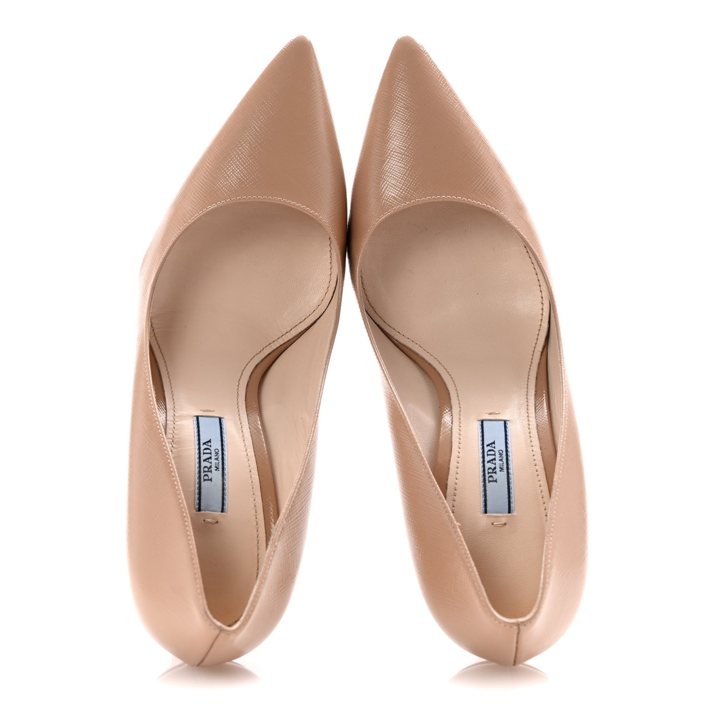 Saffiano Patent Pumps 39.5 Cipria