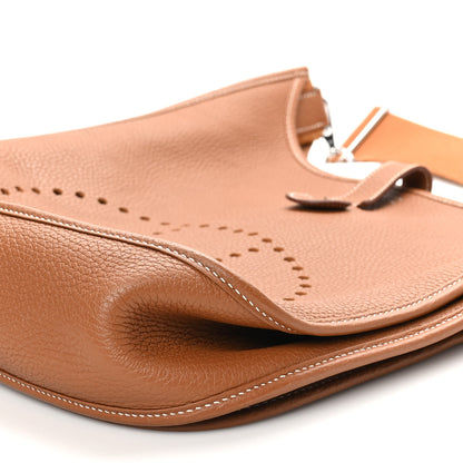 Hermes Taurillon Clemence Evelyne III GM Gold 10 of 10