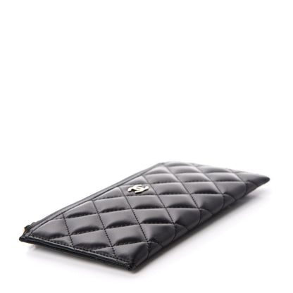 Chanel Lambskin Quilted Classic Zip Pouch Black 4 of 7
