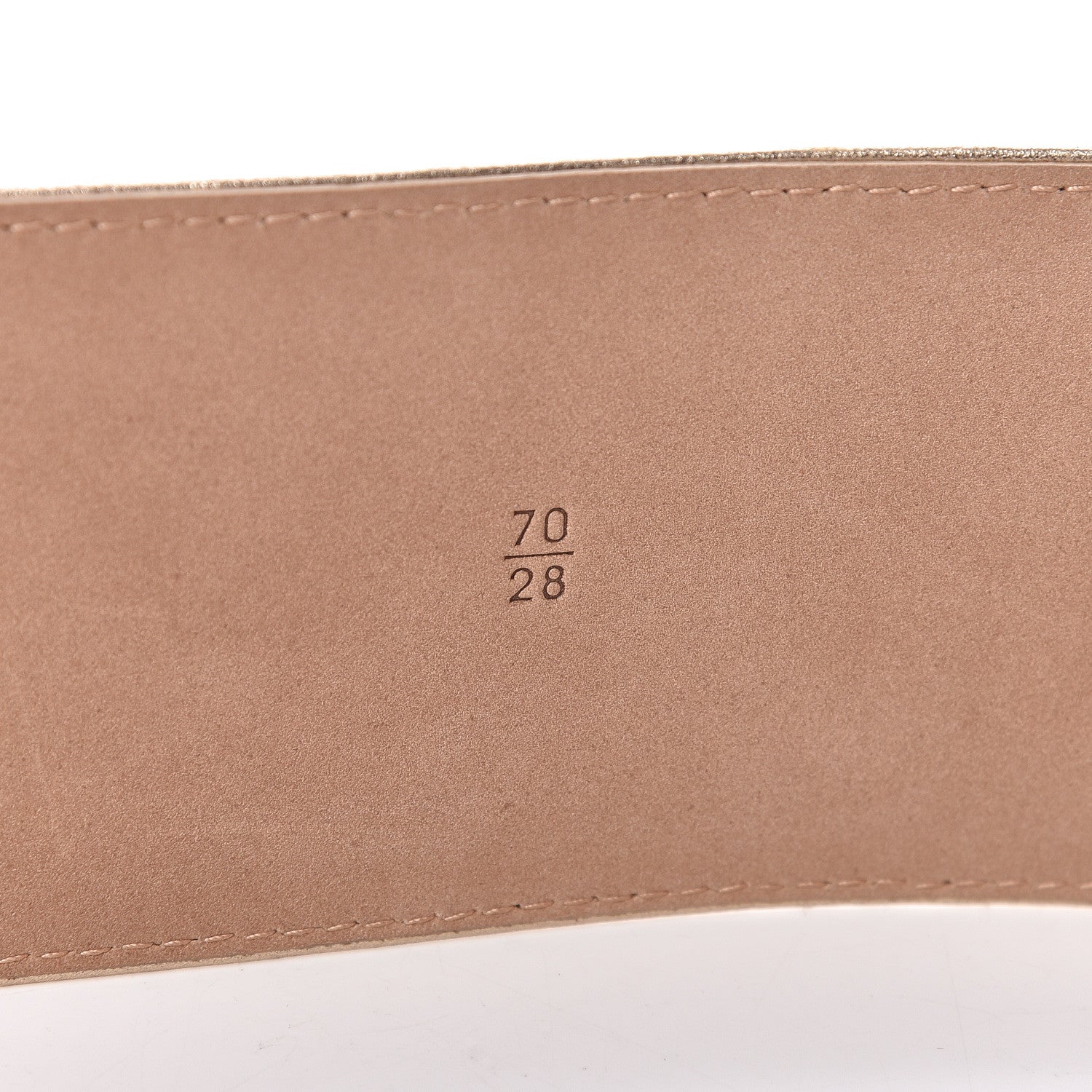 Chanel Metallic Lambskin CC Buckle Wide Belt 70 28 Gold 9 of 10