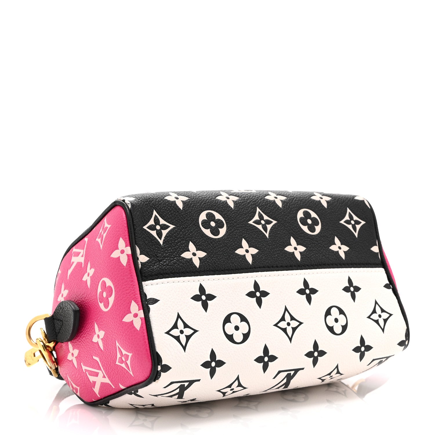 Louis Vuitton Empreinte Monogram Spring in the City Speedy Bandouliere 20 Black White Pink 4 of 9