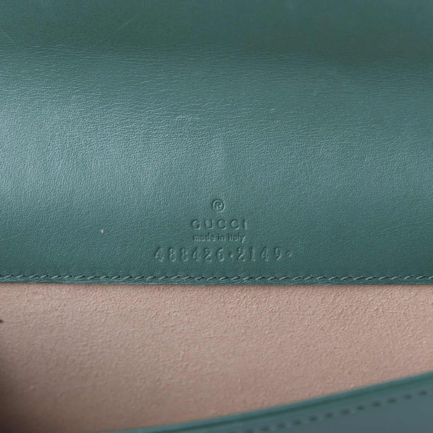 Calfskin Matelasse GG Marmont Mini Bag Emerald Green