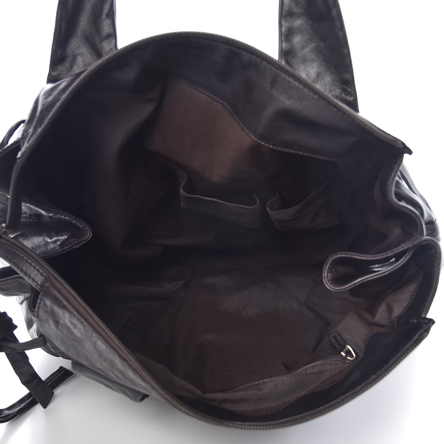 Gucci Calfskin Horsebit Embossed Large Hysteria Tote Chocolate 5 of 11