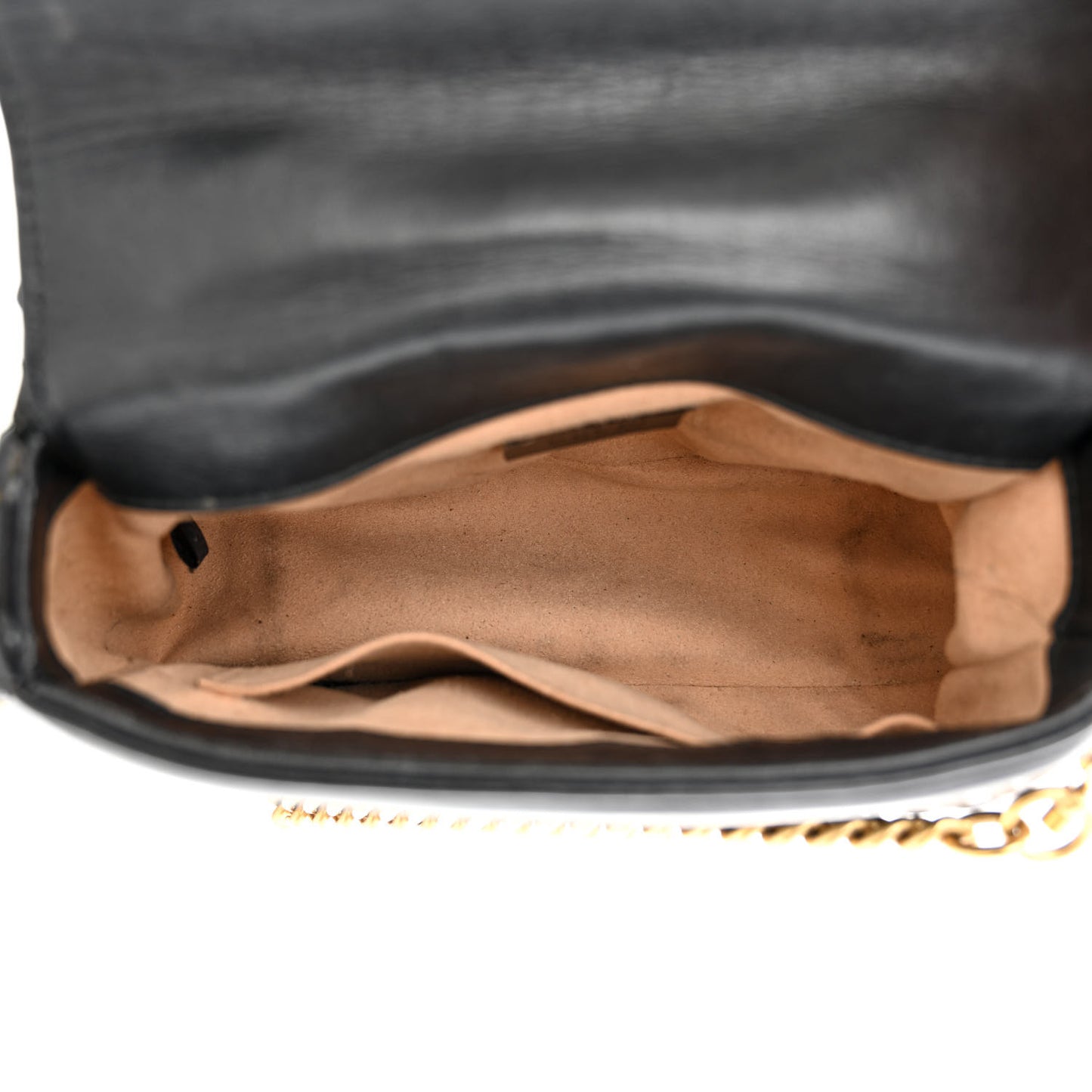 Calfskin Matelasse Mini GG Marmont Top Handle Shoulder Bag Black