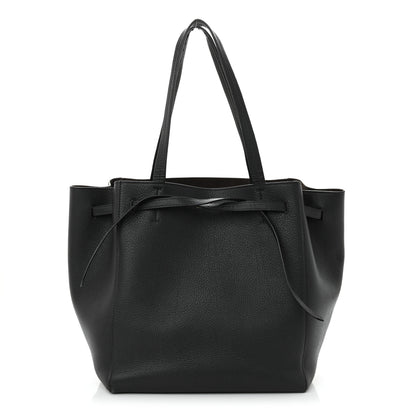 Celine Soft Grained Calfskin Small Belt Cabas Phantom Grey 1 of 14