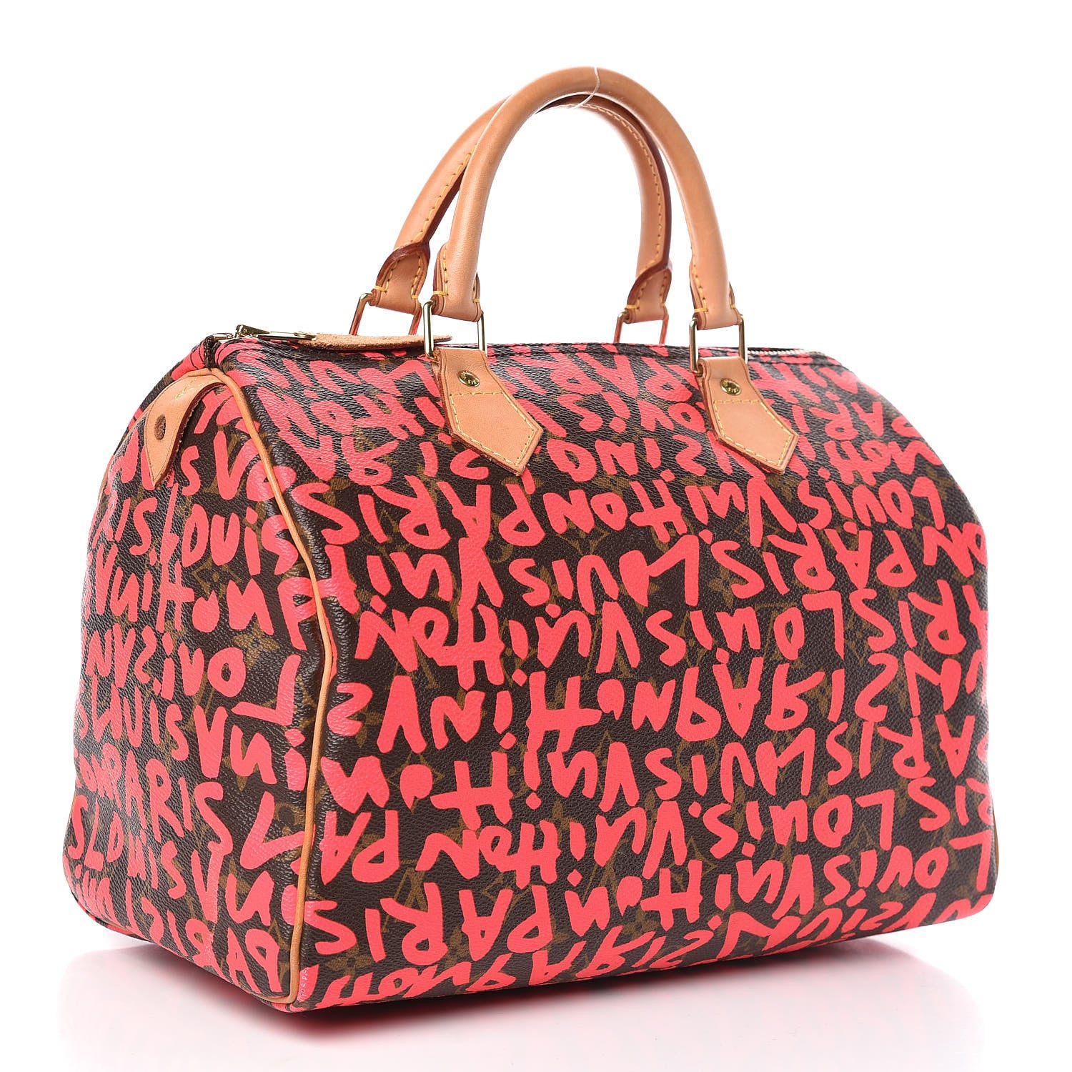 Louis Vuitton Monogram Graffiti Speedy 30 Fuchsia 3 of 13