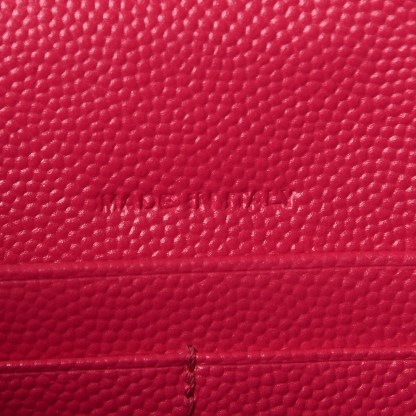 Grain De Poudre Matelasse Chevron Monogram Envelope Chain Wallet Bubblegum