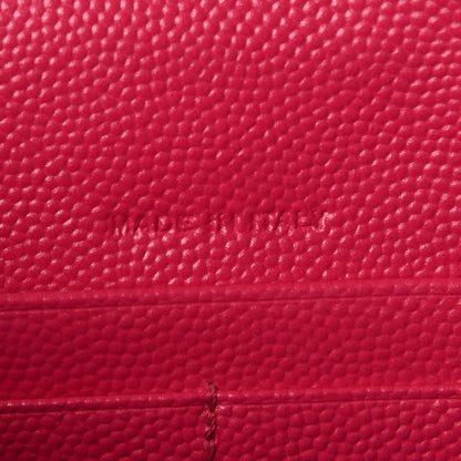 Saint Laurent Grain De Poudre Matelasse Chevron Monogram Envelope Chain Wallet Bubblegum 7 of 9