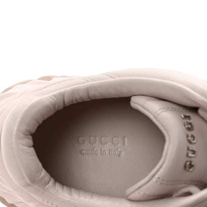 Gucci Calfskin Interlocking G Ripple Womens Platform Sneakers 38.5 Light Pink 8 of 9