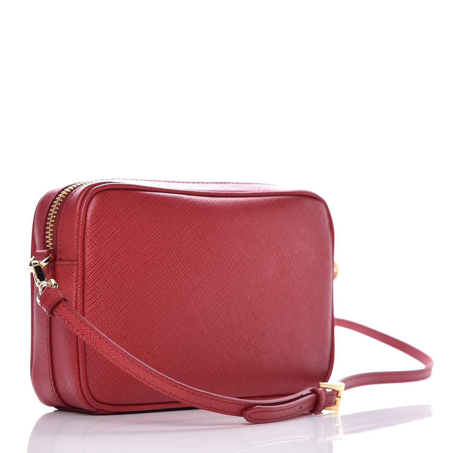 Prada Saffiano Mini Camera Crossbody Bag Rosso 3 of 9