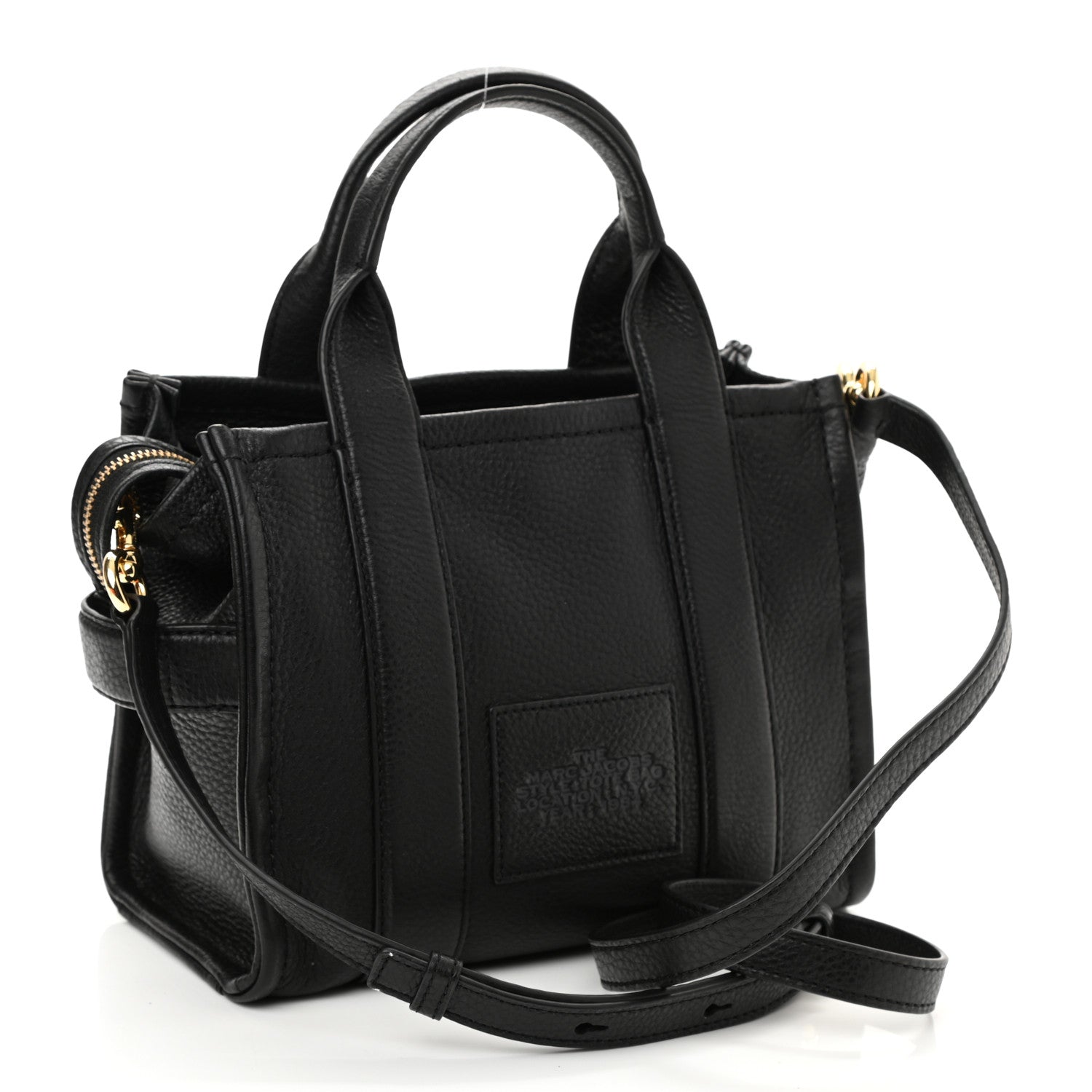 Marc Jacobs Grained Calfskin Small The Tote Bag Black 3 of 8