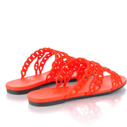 Hermes Chaine d'Ancre Nude Sandals 38 Pavot 4 of 7