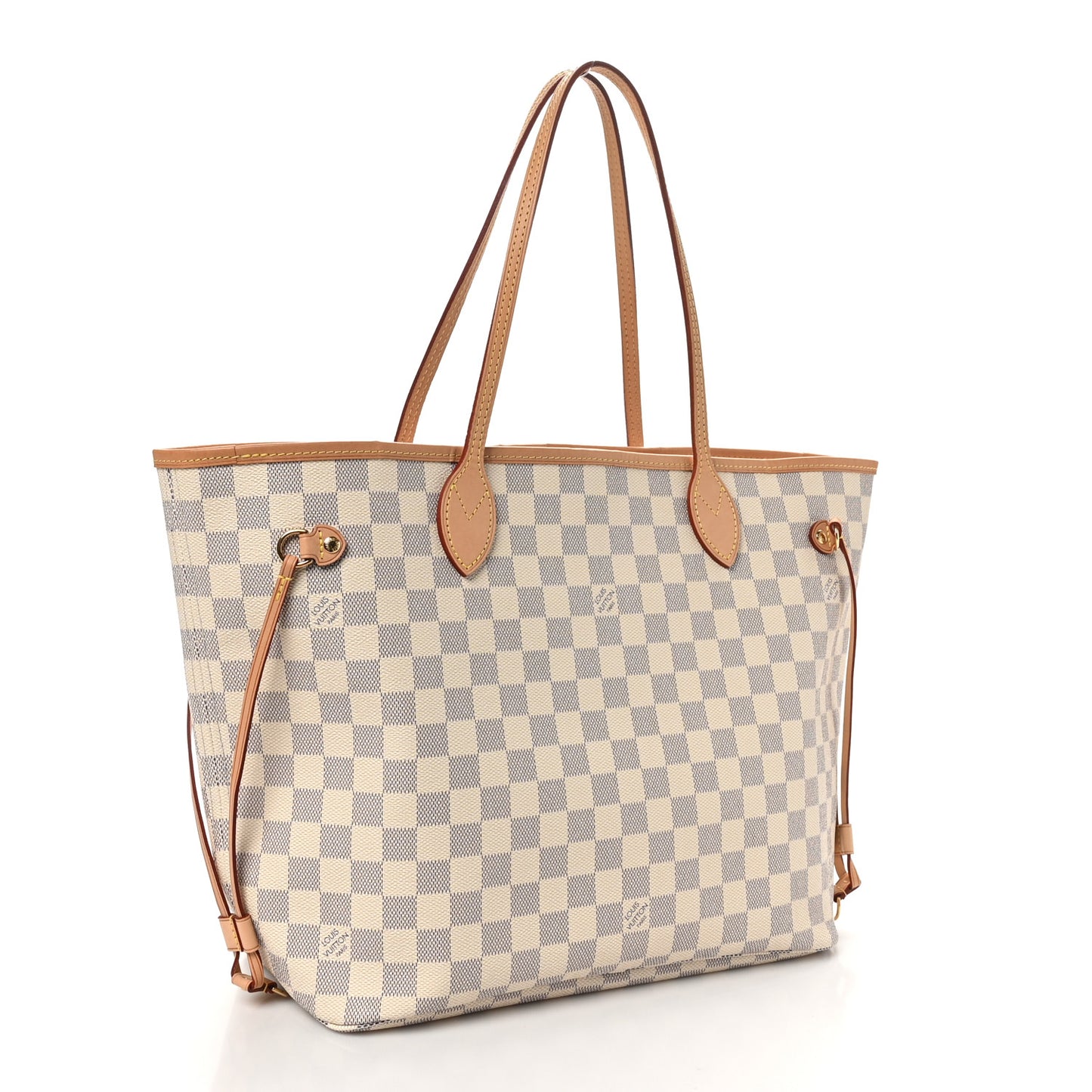 Damier Azur Neo Neverfull MM Rose Ballerine