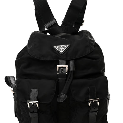 Prada Tessuto Nylon Saffiano Small Backpack Black 7 of 11